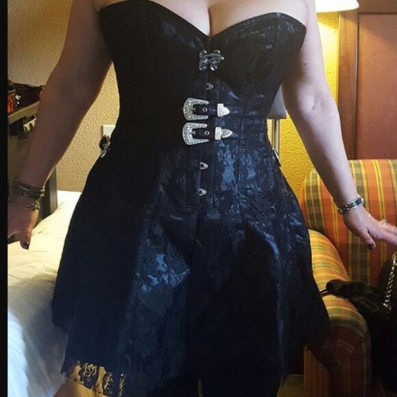 Outrageous Steampunk Corset Dress - Picture 2 of 9